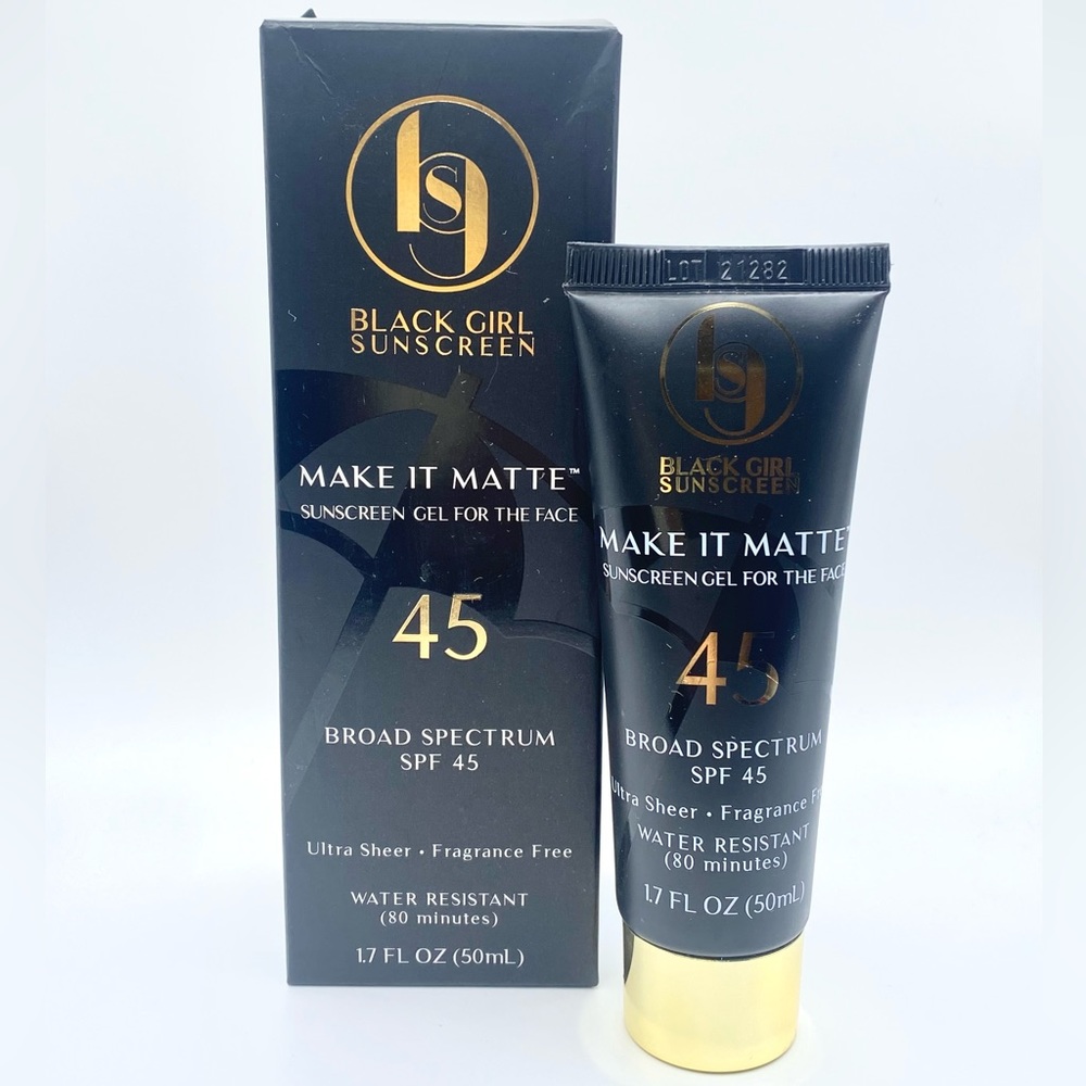 Black Girl Sunscreen Make It Matte SPF 45 Sunscreen Gel 1.7 fl oz Exp. 04/2025